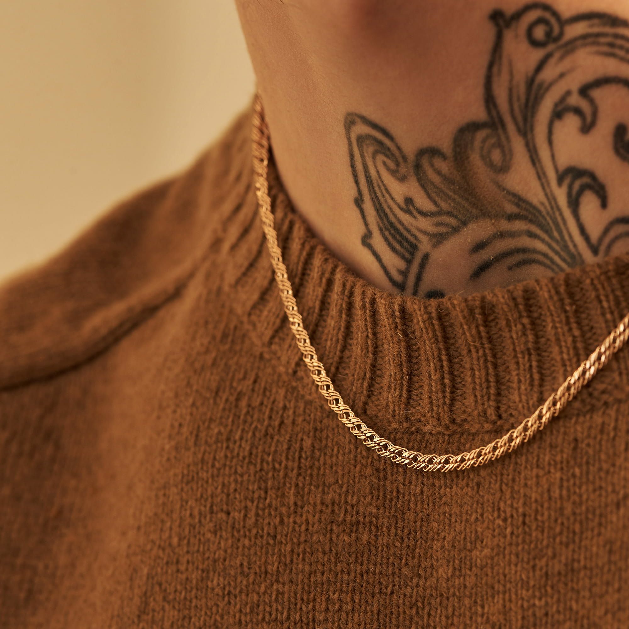 Цепь из золота 585 пробы KRASTSVETMET НЦ 12-203 d.0.40 Золото 585 пр.