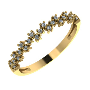 Кольцо из золота 585 пробы с фианитом SANIS 01-118129