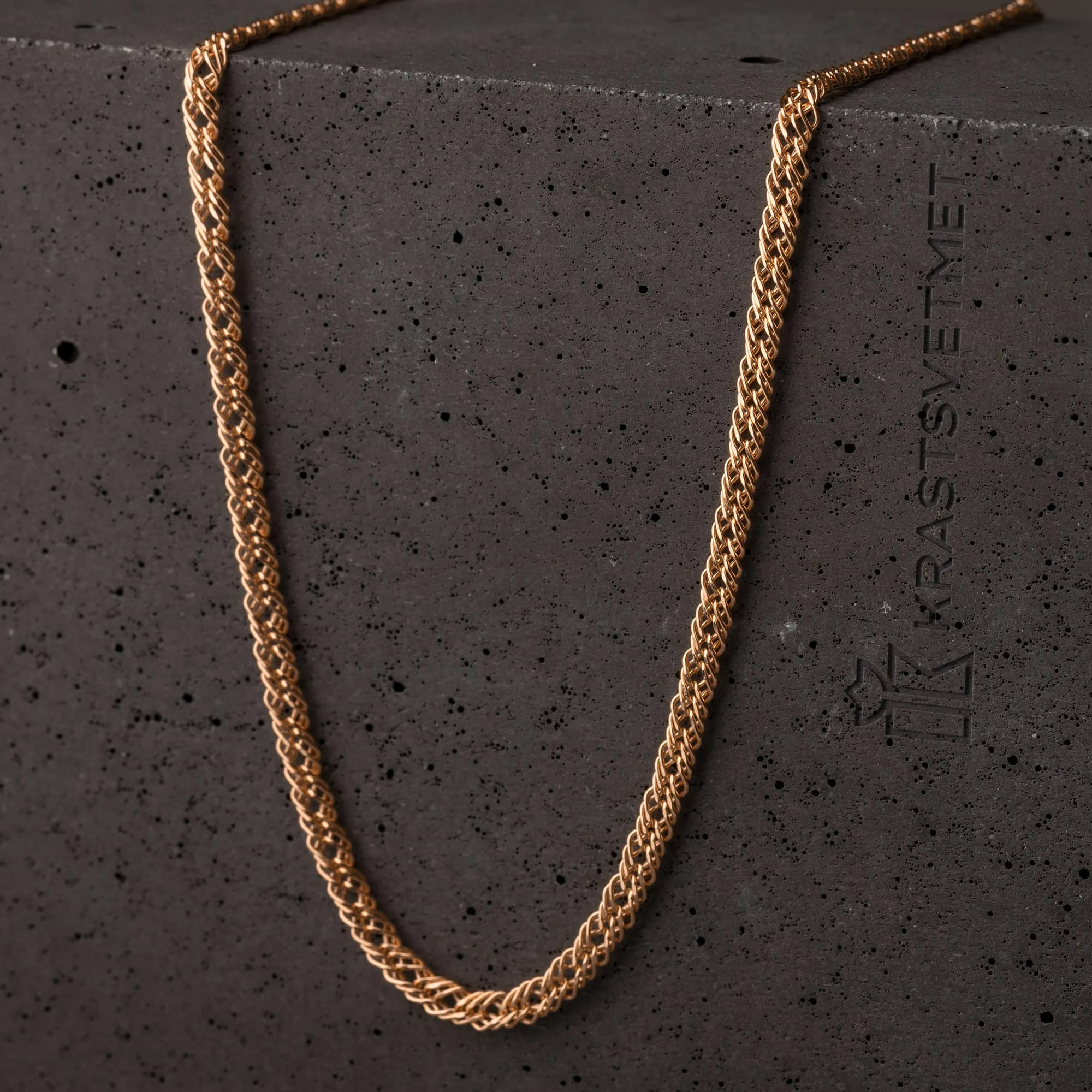 Цепь из золота 585 пробы KRASTSVETMET НЦ 12-203ПГ d.0.70 Золото 585 пр.