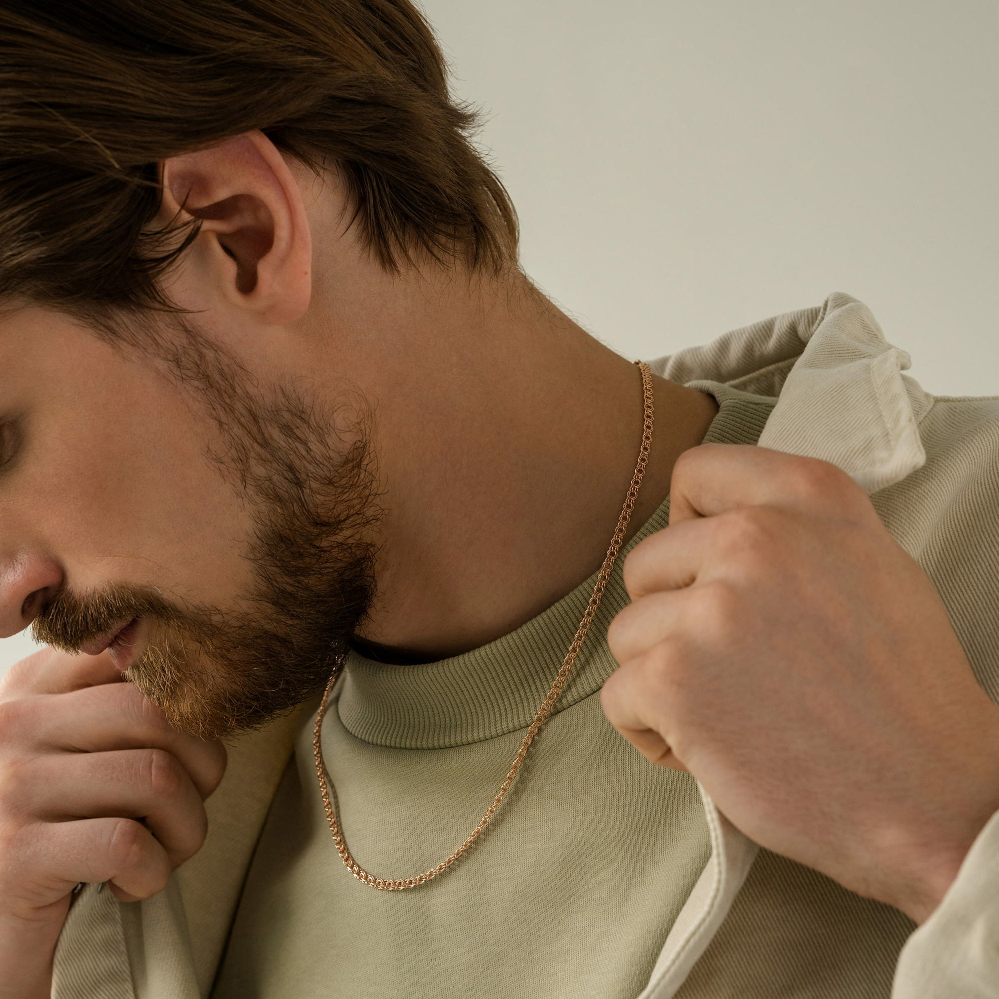 Цепь из золота 585 пробы KRASTSVETMET НЦ 12-316Б d.0.50 Золото 585 пр.