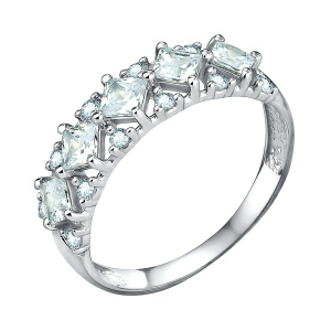 Кольцо из серебра 925 пробы с фианитом TALANT 20-72-0001-10429