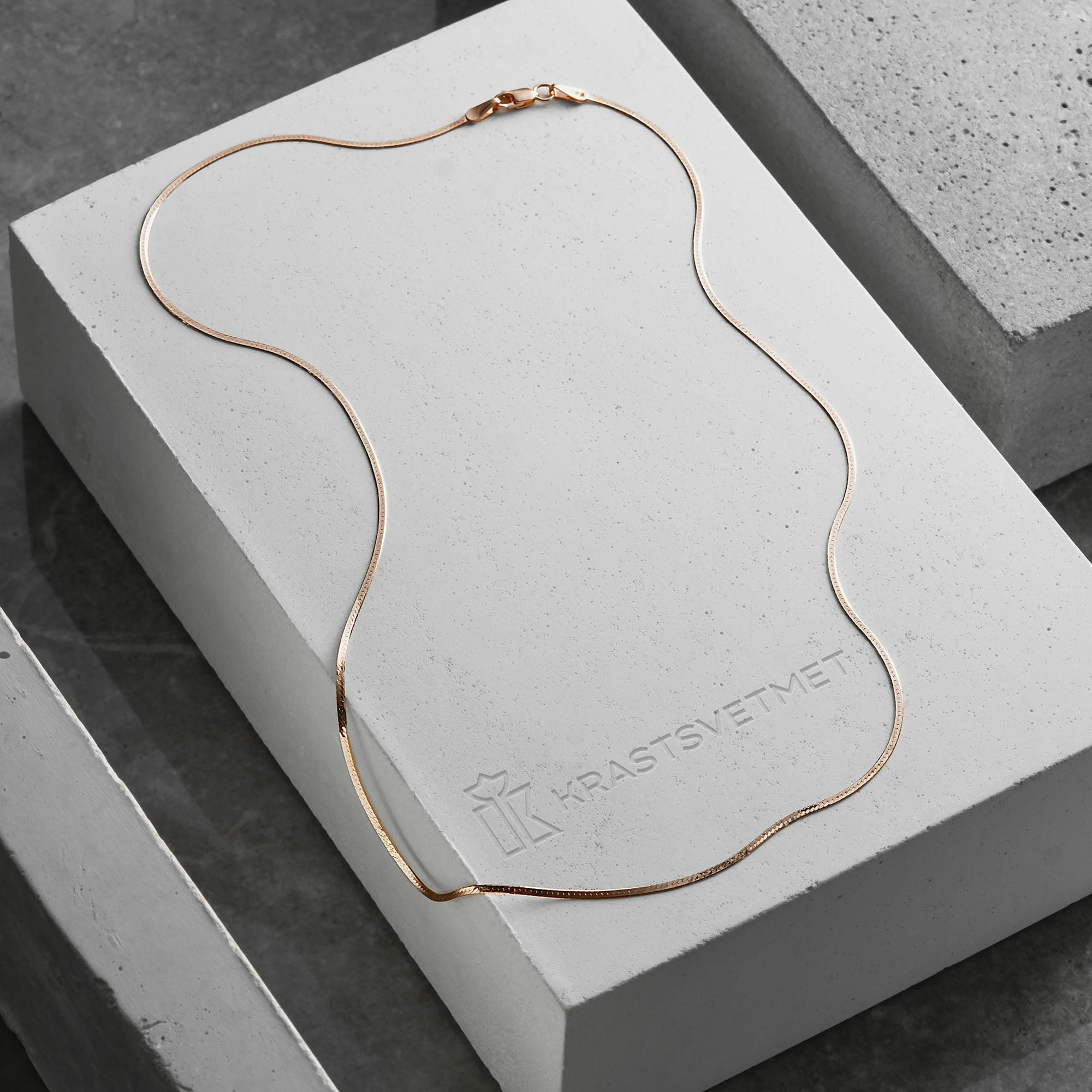 Цепь из золота 585 пробы KRASTSVETMET НЦ 12-024 d.0,30 Золото 585 пр.