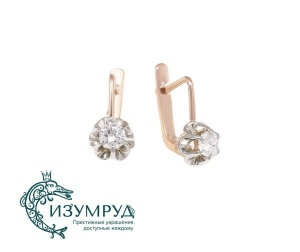 Серьги из золота 585 пробы  С1410302