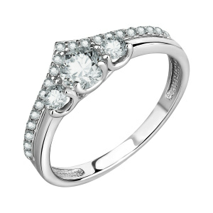 Кольцо из серебра 925 пробы с фианитом TALANT 20-72-0001-28701