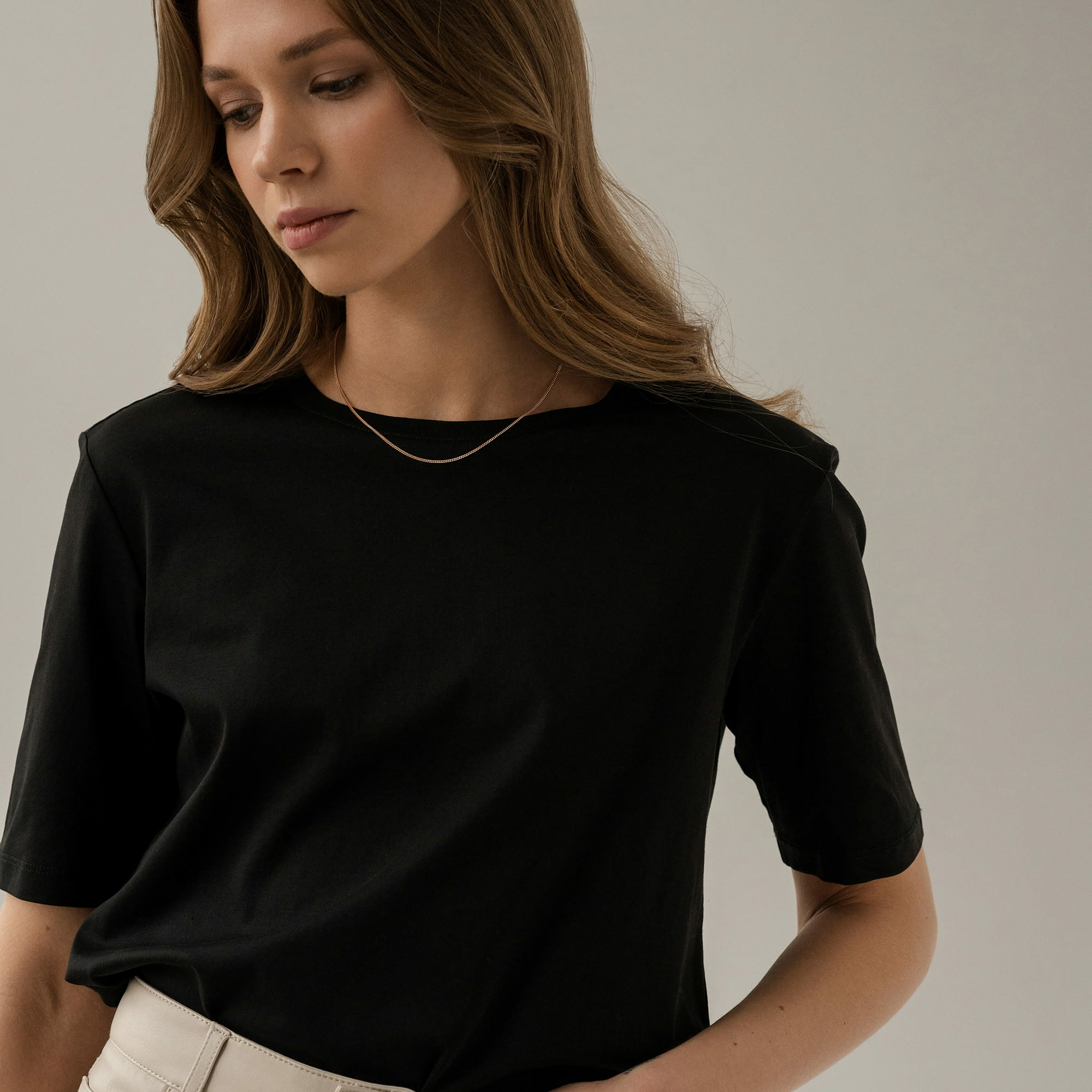 Цепь из золота 585 пробы KRASTSVETMET НЦ 12-002ПГ d.0.40 Золото 585 пр.