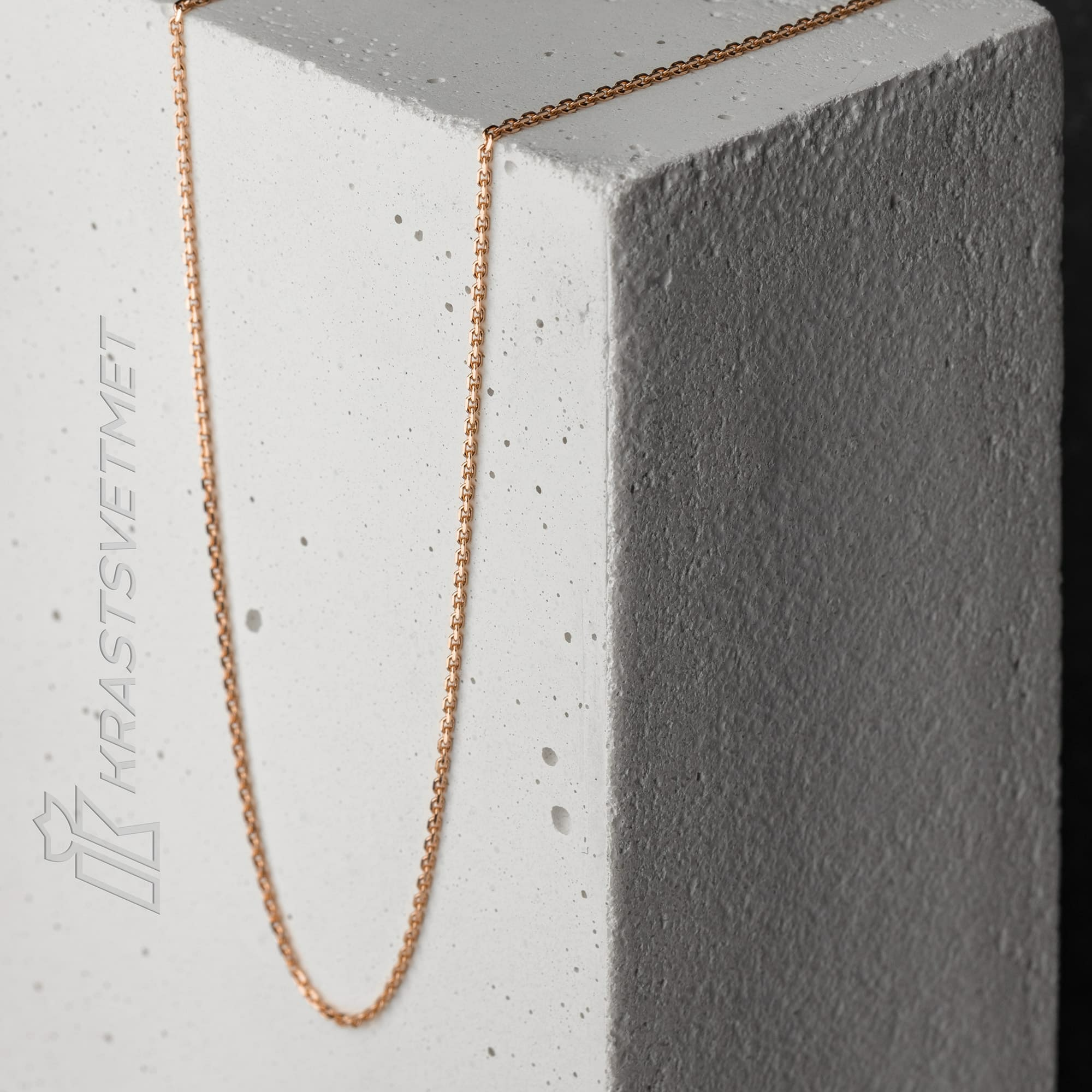 Цепь из золота 585 пробы KRASTSVETMET НЦ 12-053 d.0.35 Золото 585 пр.