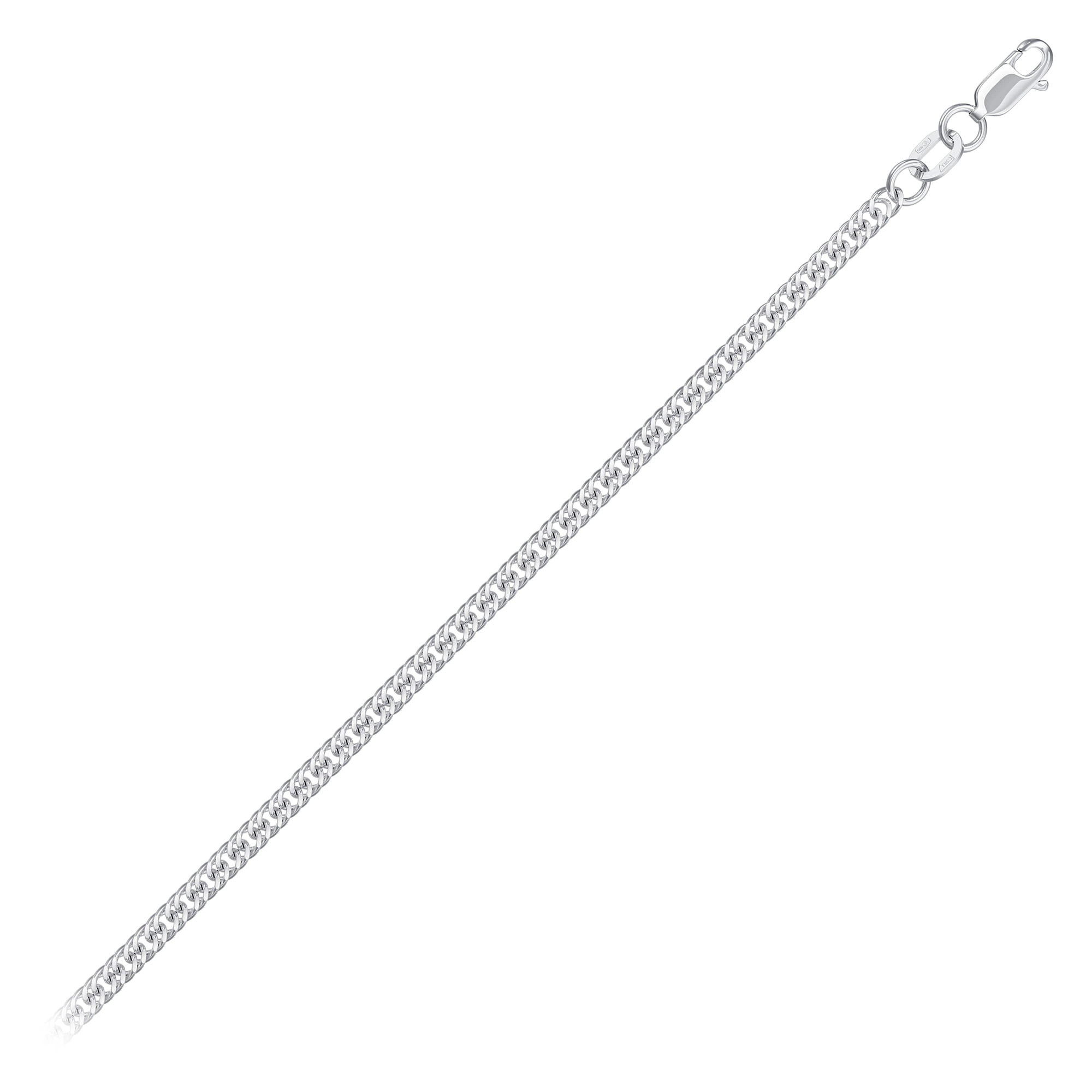 Цепь из серебра 925 пробы KRASTSVETMET НЦ 22-023Ю-3 d.0.50 