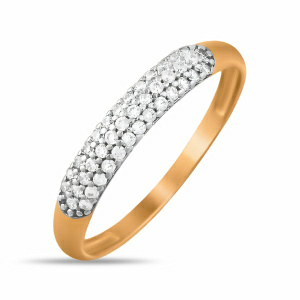 Кольцо из золота 585 пробы с фианитом SANIS 01-115229