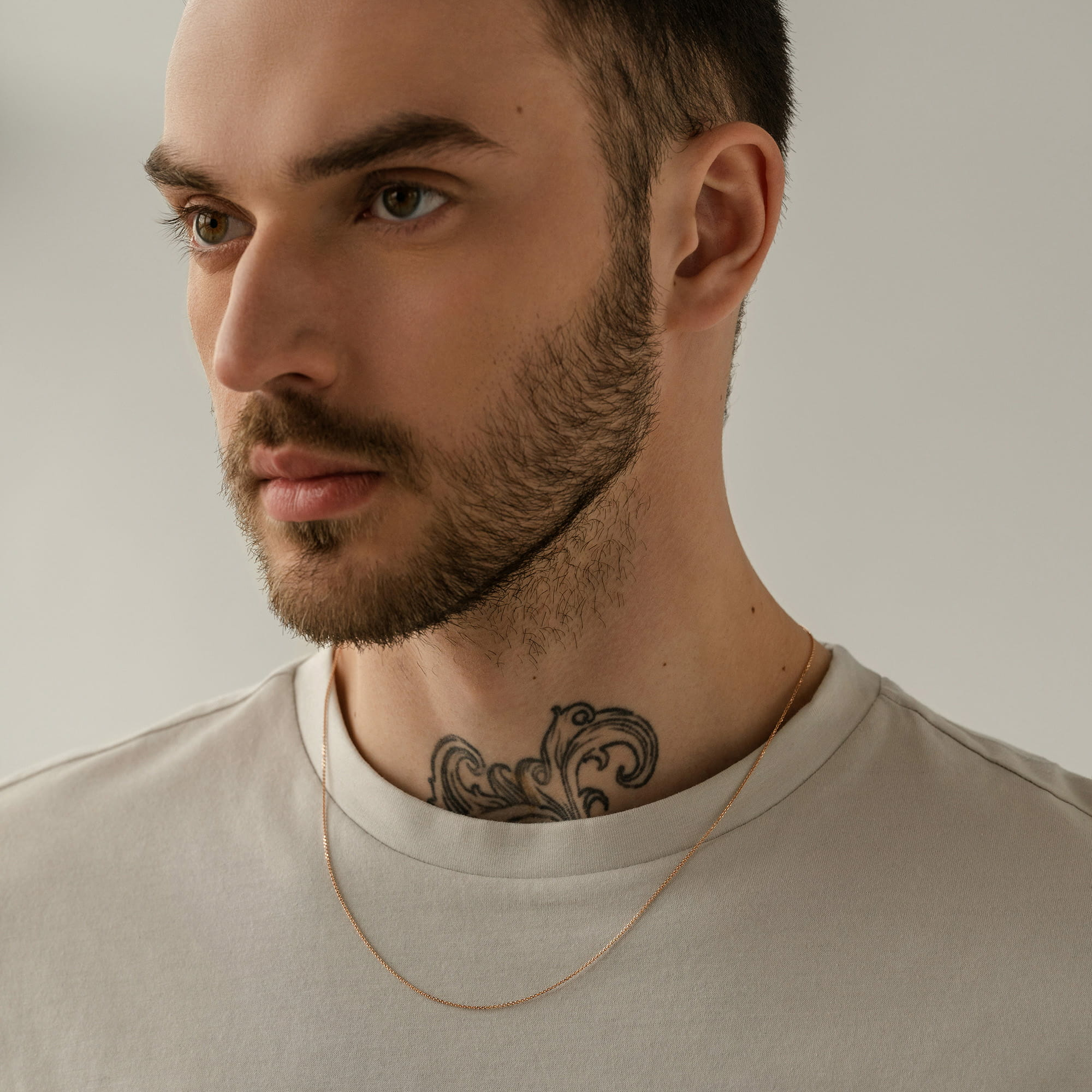 Цепь из золота 585 пробы KRASTSVETMET НЦ 12-053 d.0.30 