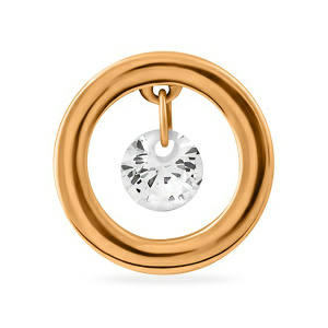 Кулон из золота 585 пробы с фианитом SANIS 01-315610