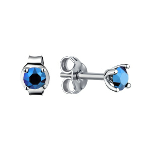 Серьги из серебра 925 пробы с кристаллом swarovski TALANT 12-72-000Ц-10756
