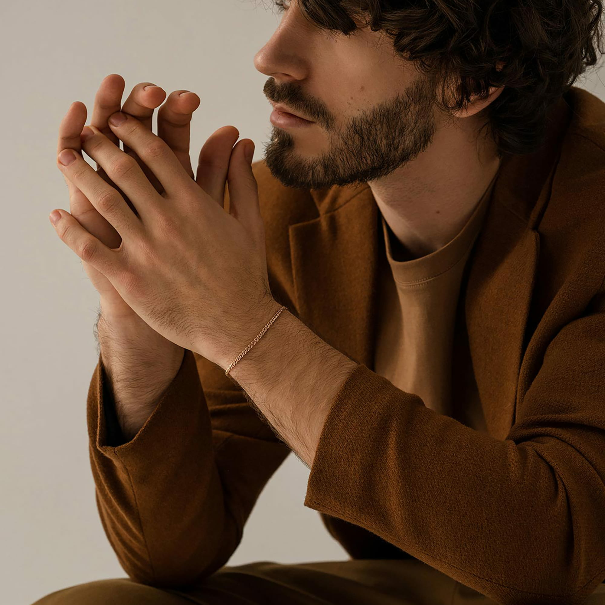 Браслет из золота 585 пробы KRASTSVETMET НБ 12-200 d.0.50 Золото 585 пр.