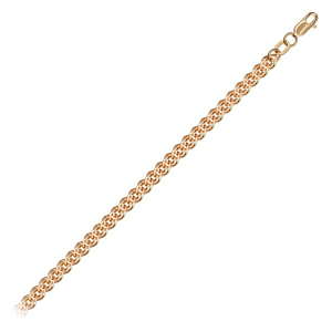 Цепь из золота 585 пробы KRASTSVETMET НЦ 12-200ПГ d.0.60