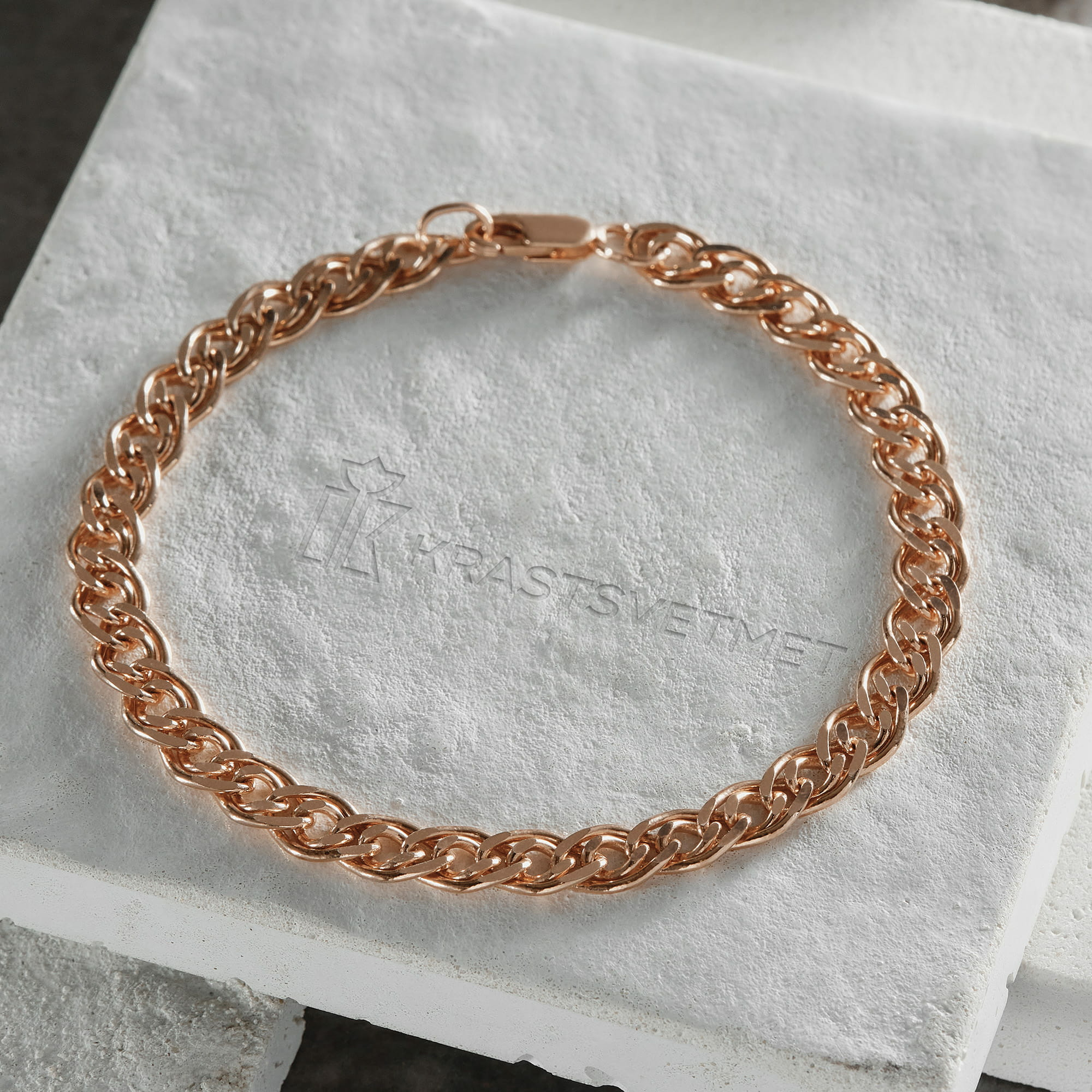 Браслет из золота 585 пробы KRASTSVETMET НБ 12-200ПГ d. 1.00 