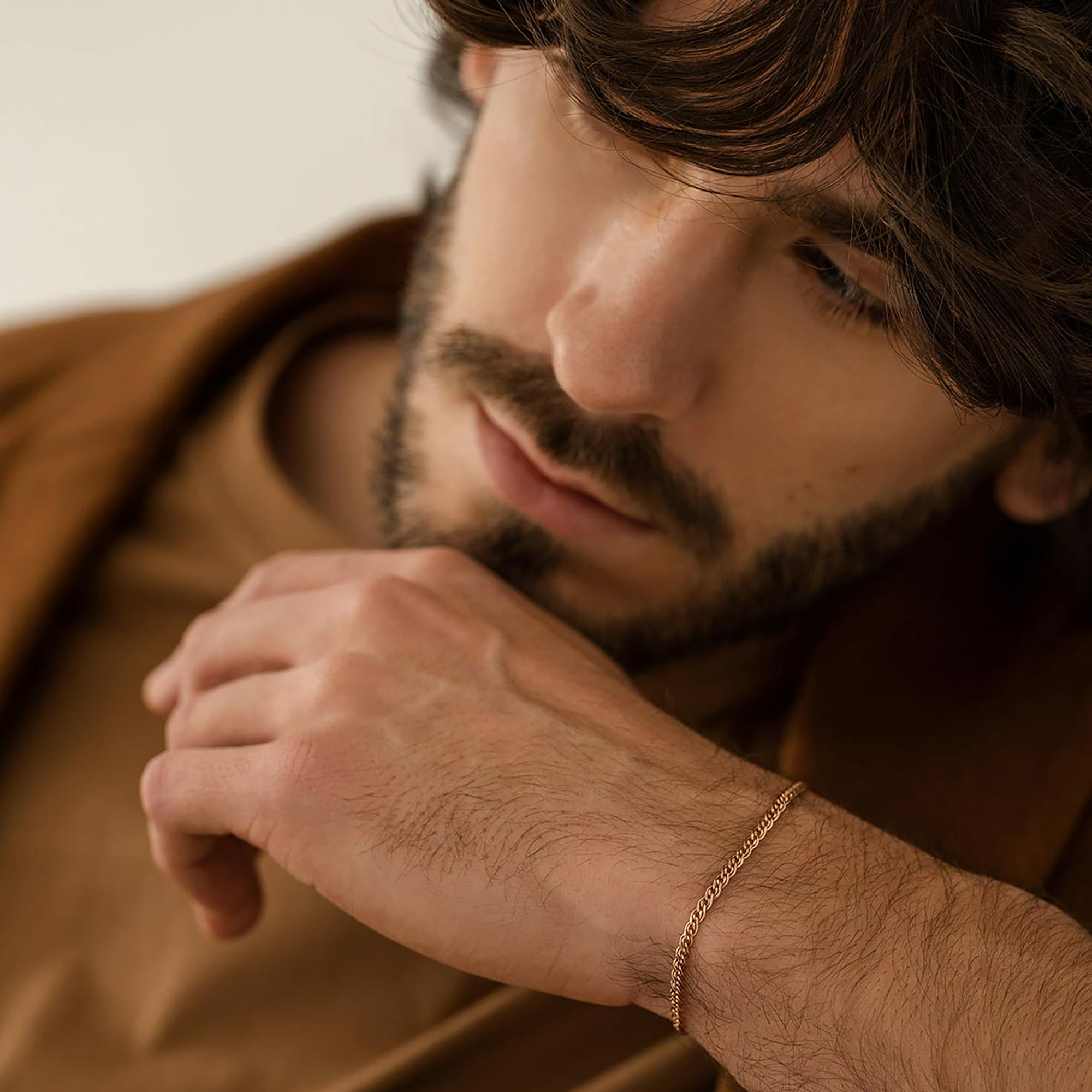 Браслет из золота 585 пробы KRASTSVETMET НБ 12-200 d.0.50 Золото 585 пр.