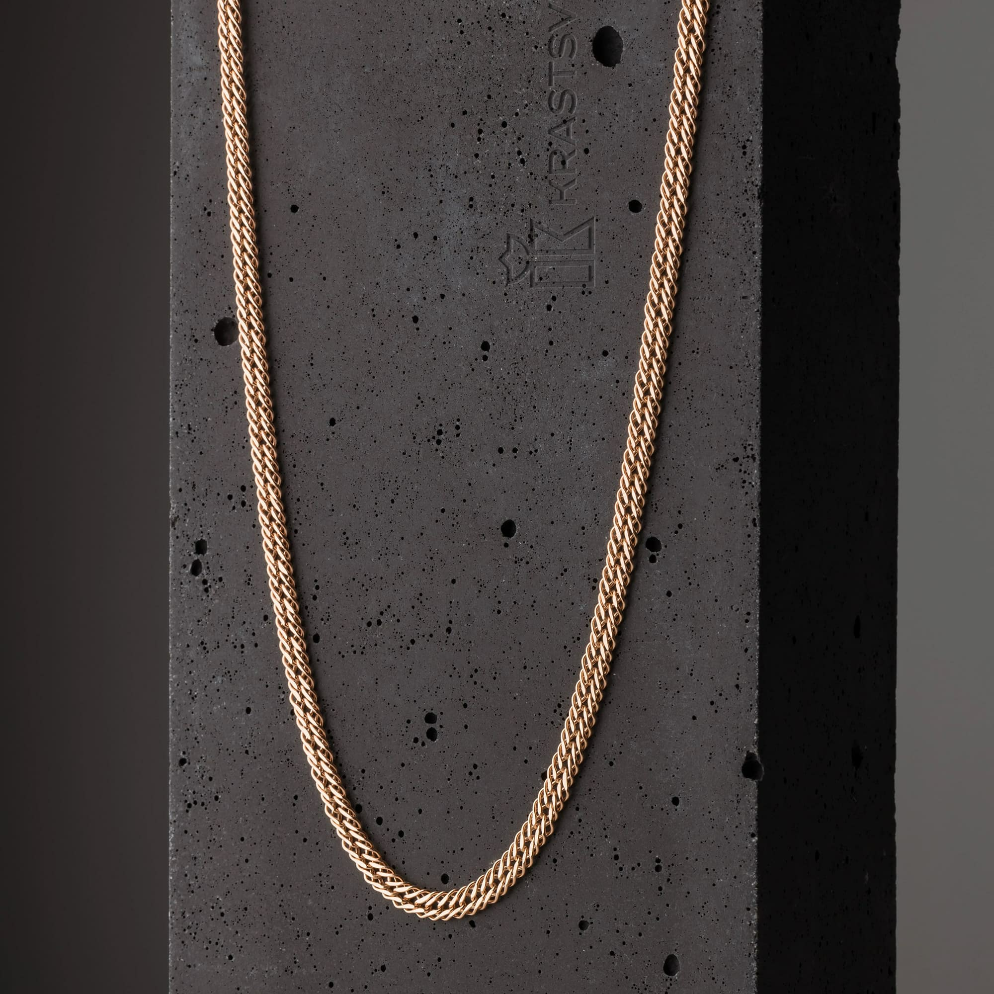 Цепь из золота 585 пробы KRASTSVETMET НЦ 12-203 d.0.40 Золото 585 пр.