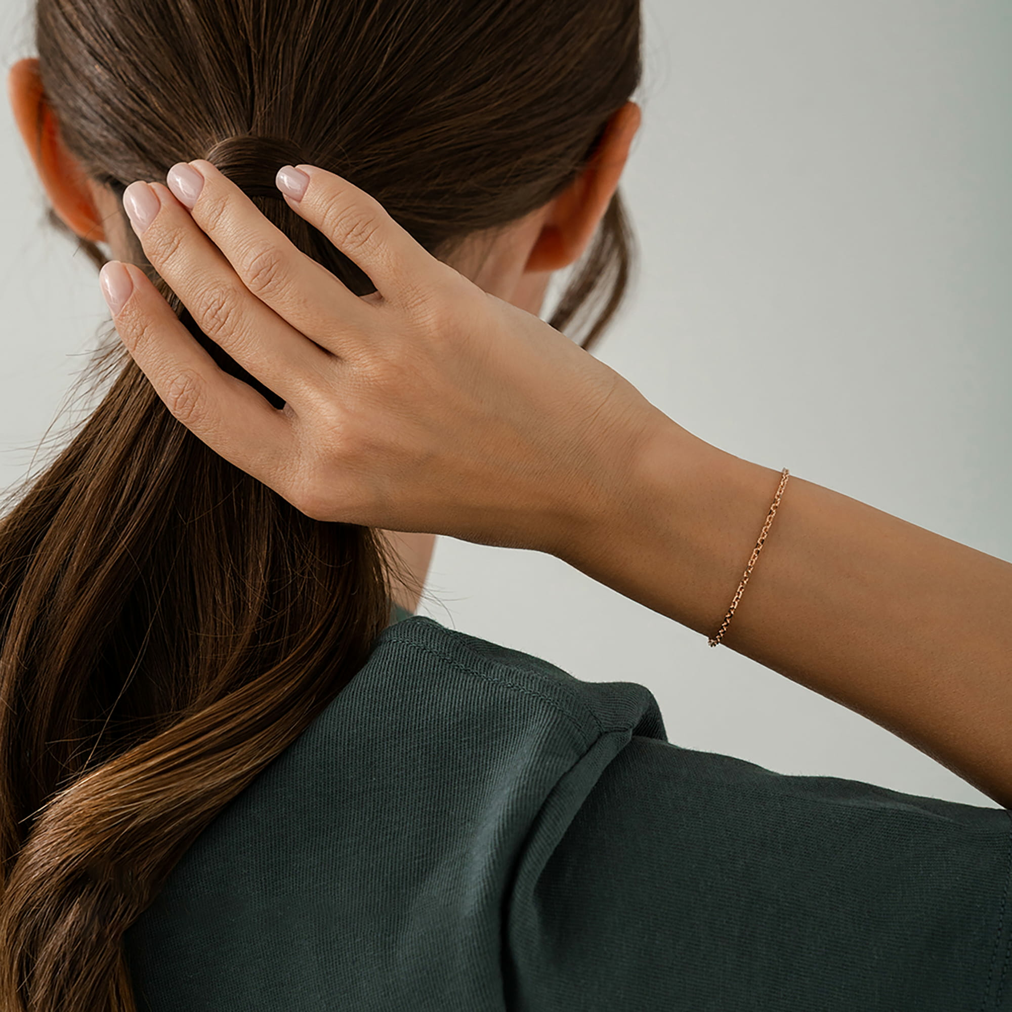 Браслет из золота 585 пробы KRASTSVETMET НБ 12-053ПГ d.0.60 Золото 585 пр.