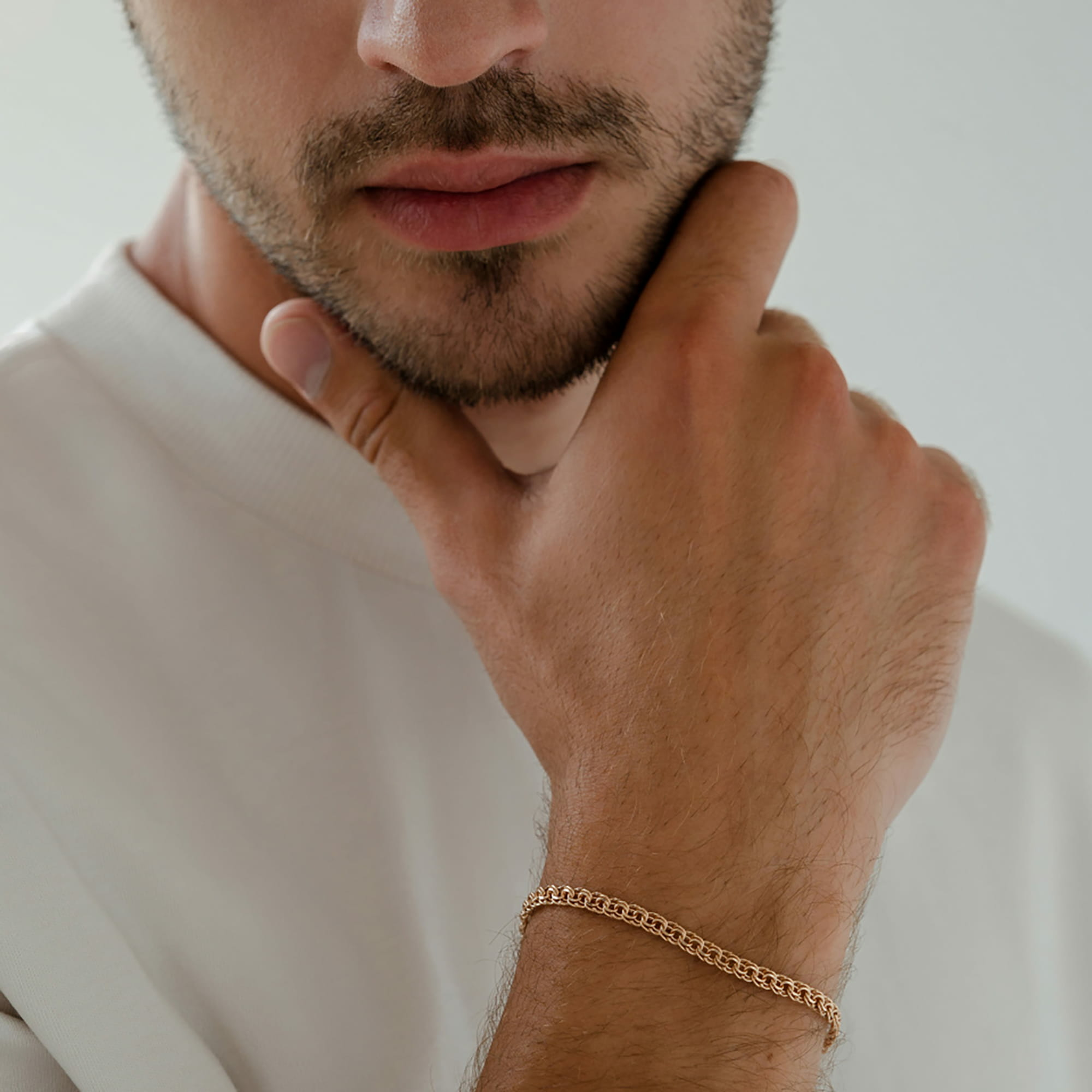 Браслет из золота 585 пробы KRASTSVETMET НБ 12-316Б d.0.60 Золото 585 пр.