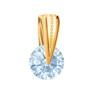 Кулон из золота 585 пробы с фианитом ATOLL 5067sw1