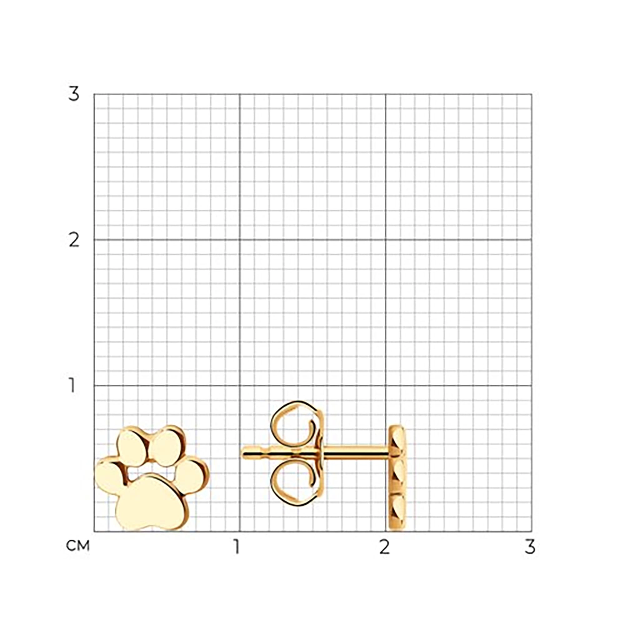 Серьги из золота 585 пробы SOKOLOV 51-122-01154-1 Золото 585 пр.