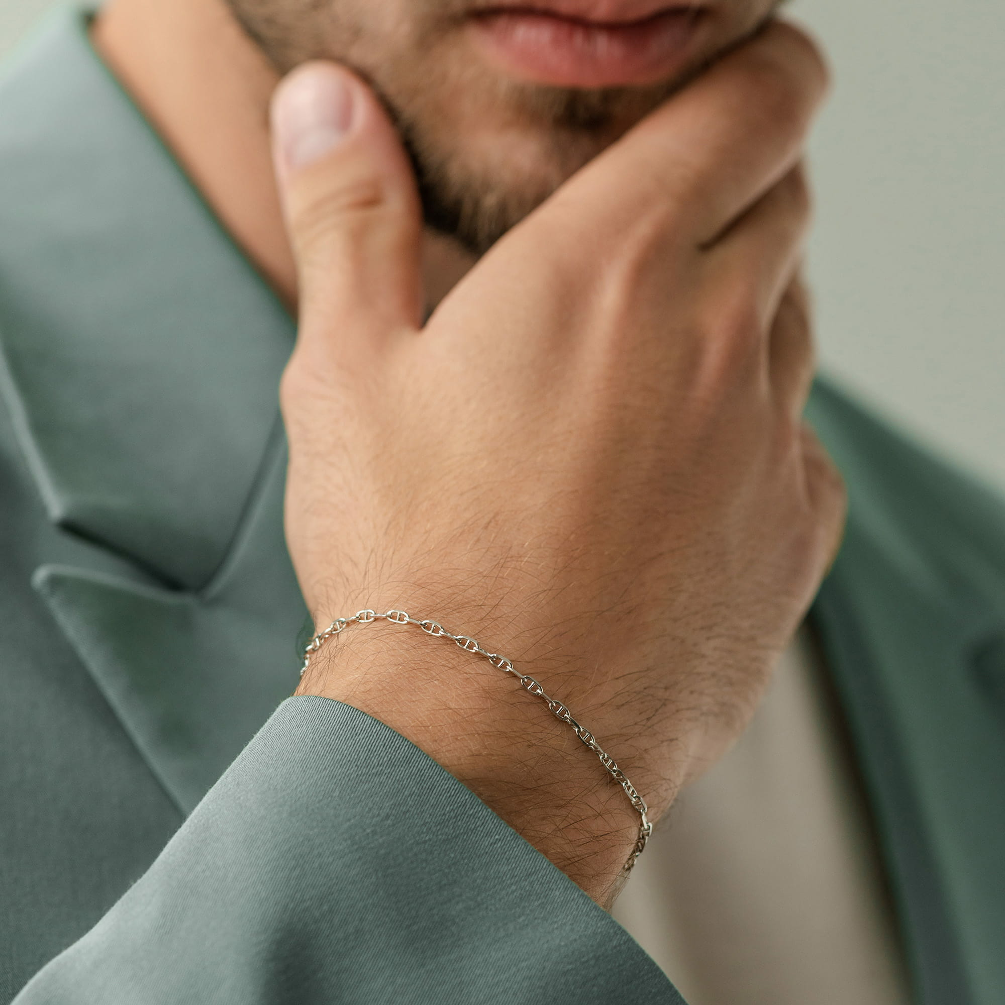 Браслет из золота 585 пробы KRASTSVETMET НБ 12-044ПГ d.0.60 Золото 585 пр.