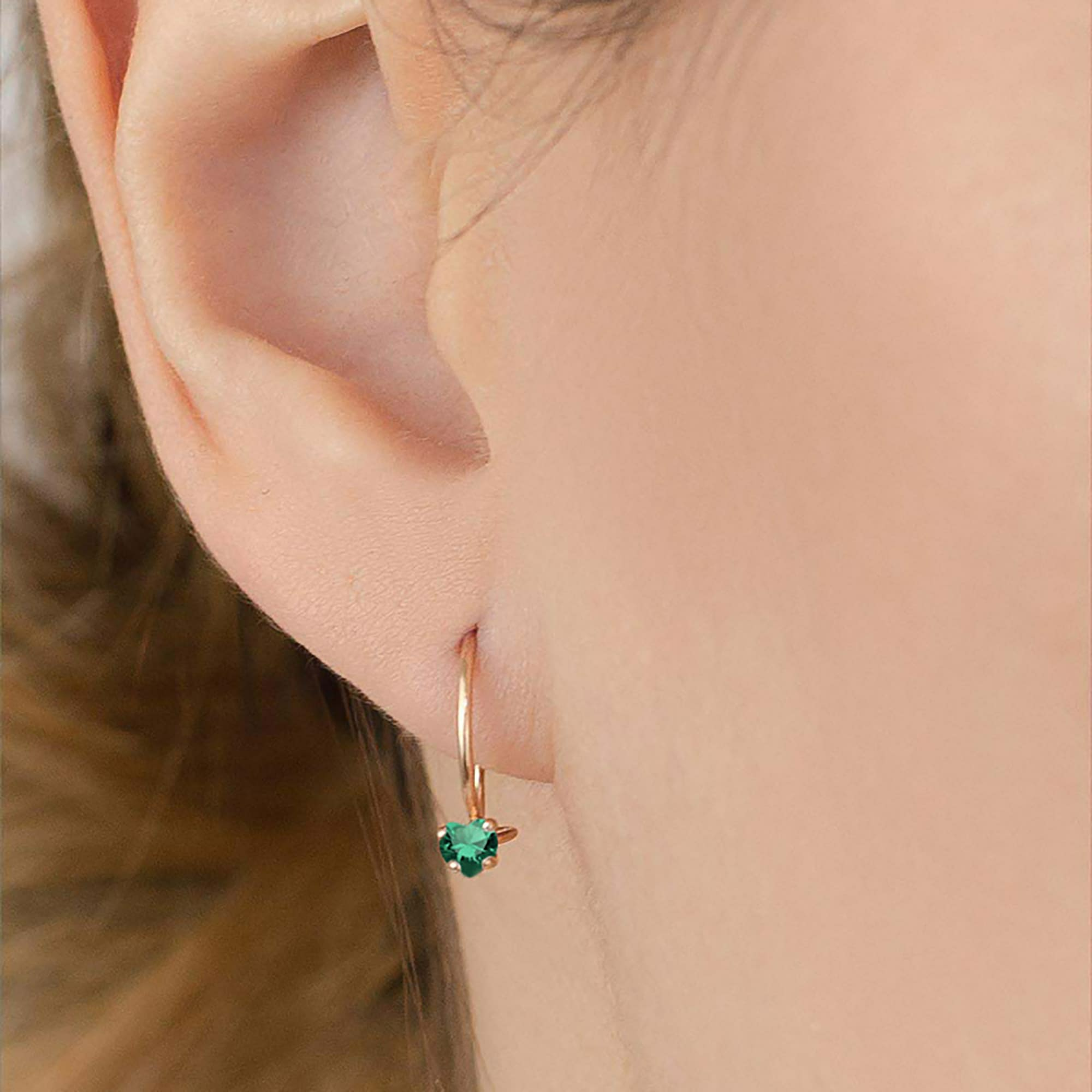 Серьги из золота 585 пробы с фианитом ATOLL 2827с2 Золото 585 пр.