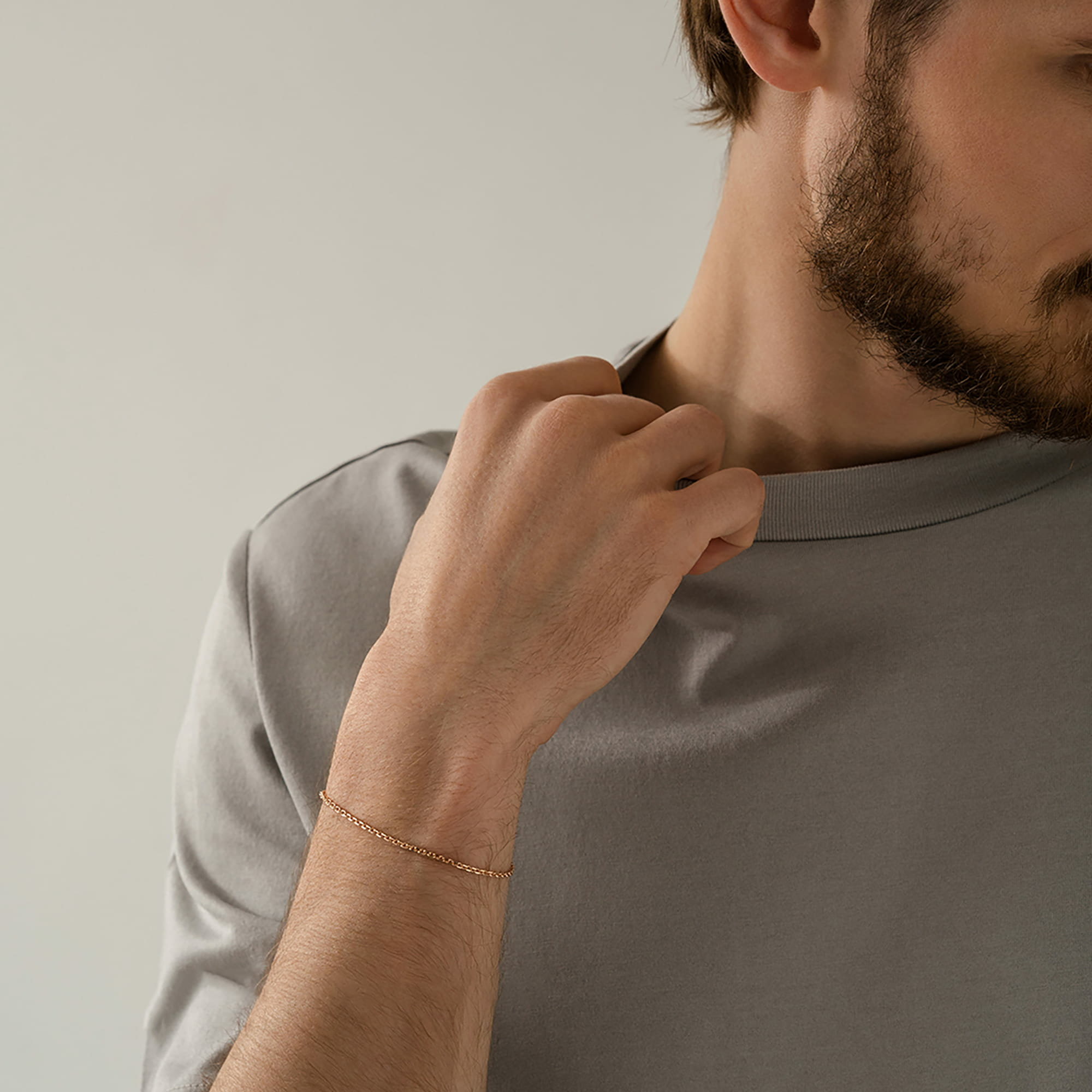 Браслет из золота 585 пробы KRASTSVETMET НБ 12-053ПГ d.0.60 Золото 585 пр.