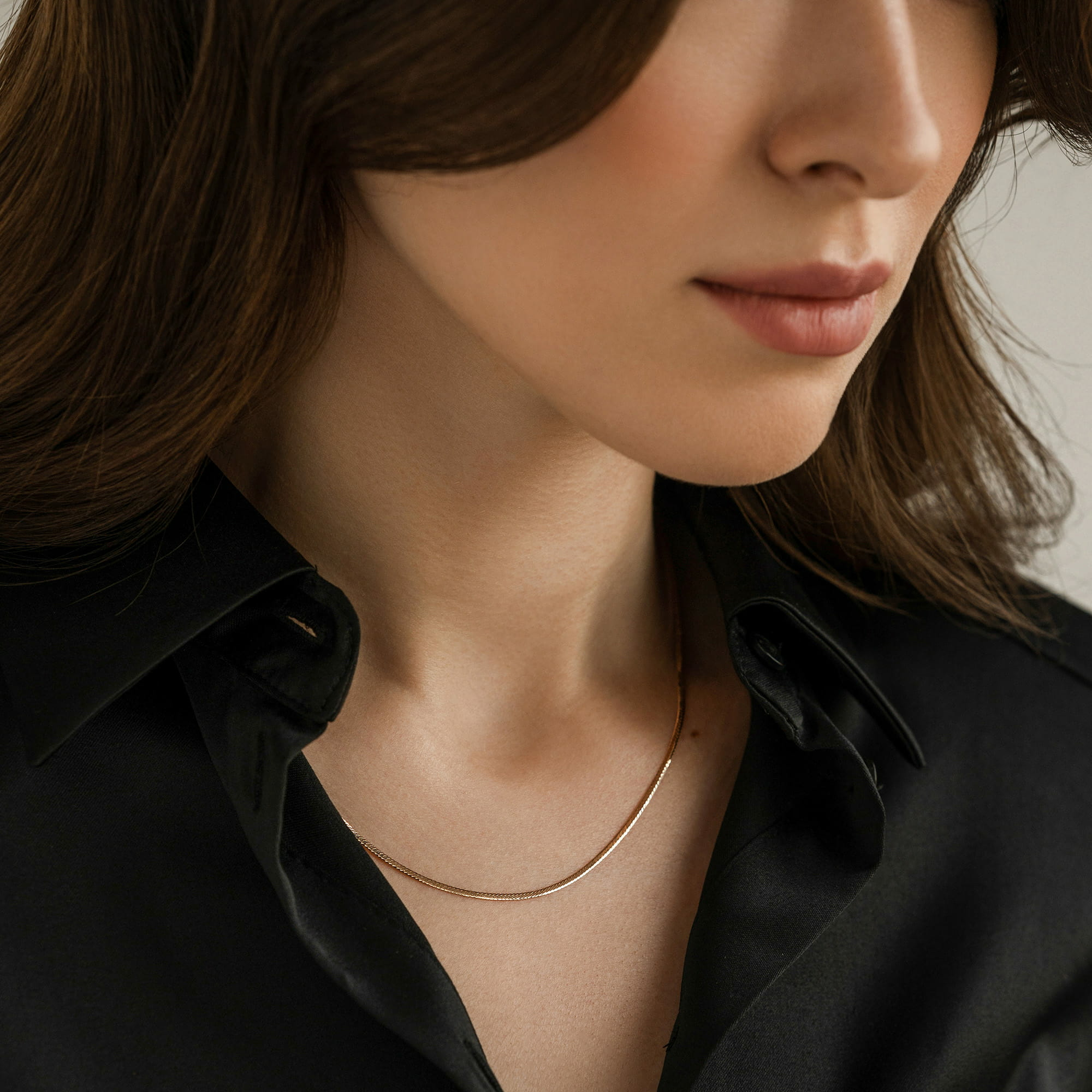 Цепь из золота 585 пробы KRASTSVETMET НЦ 12-024 d.0,30 Золото 585 пр.