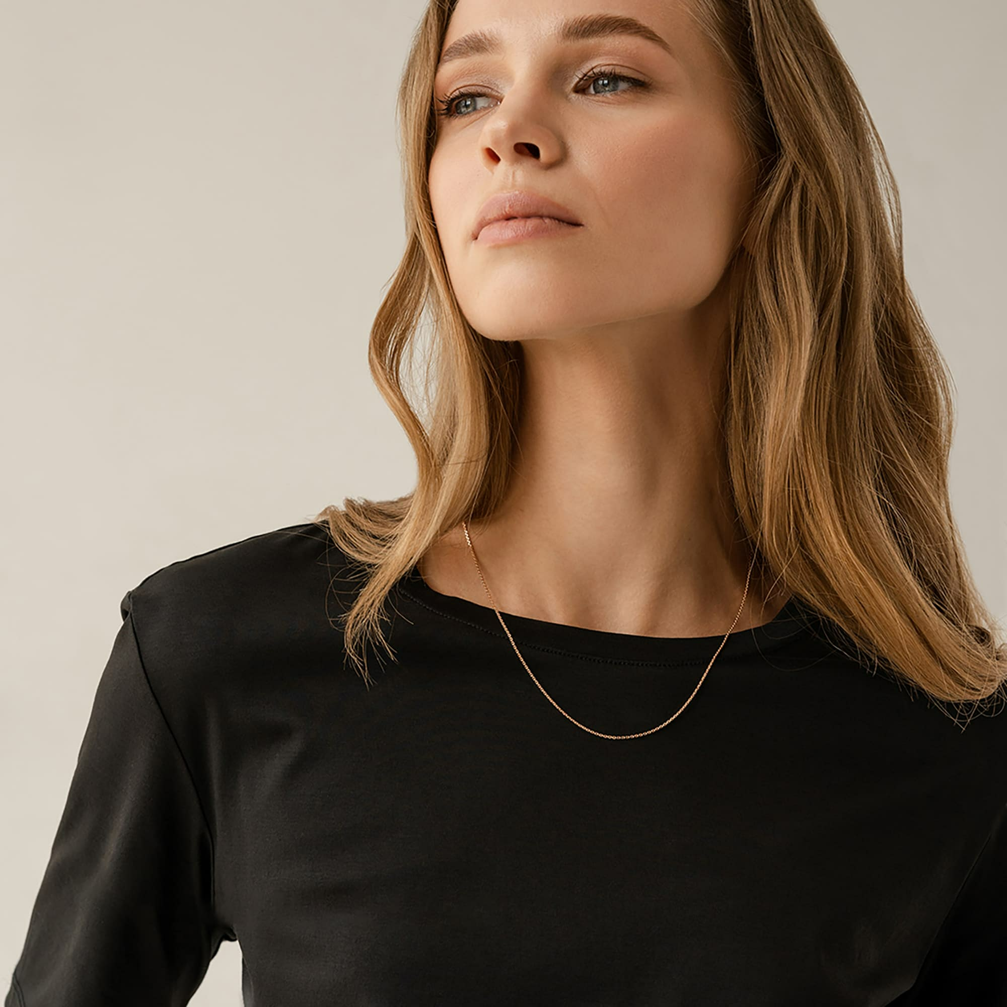 Цепь из золота 585 пробы KRASTSVETMET НЦ 12-053 d.0.35 Золото 585 пр.