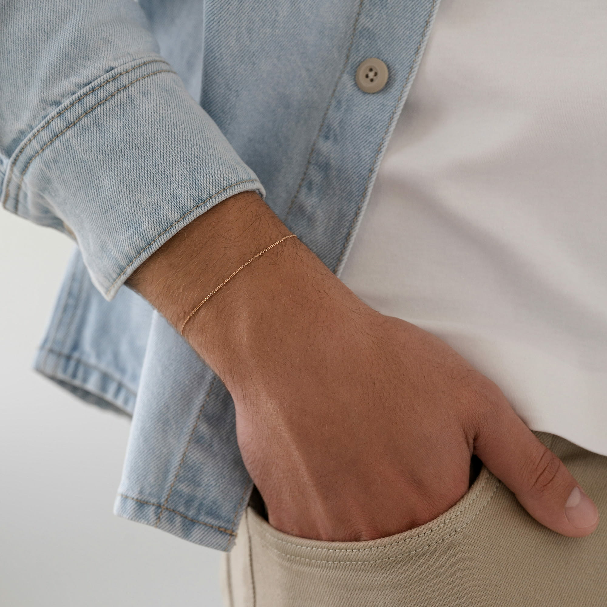 Цепь из золота 585 пробы KRASTSVETMET НЦ 12-053 d.0.30 