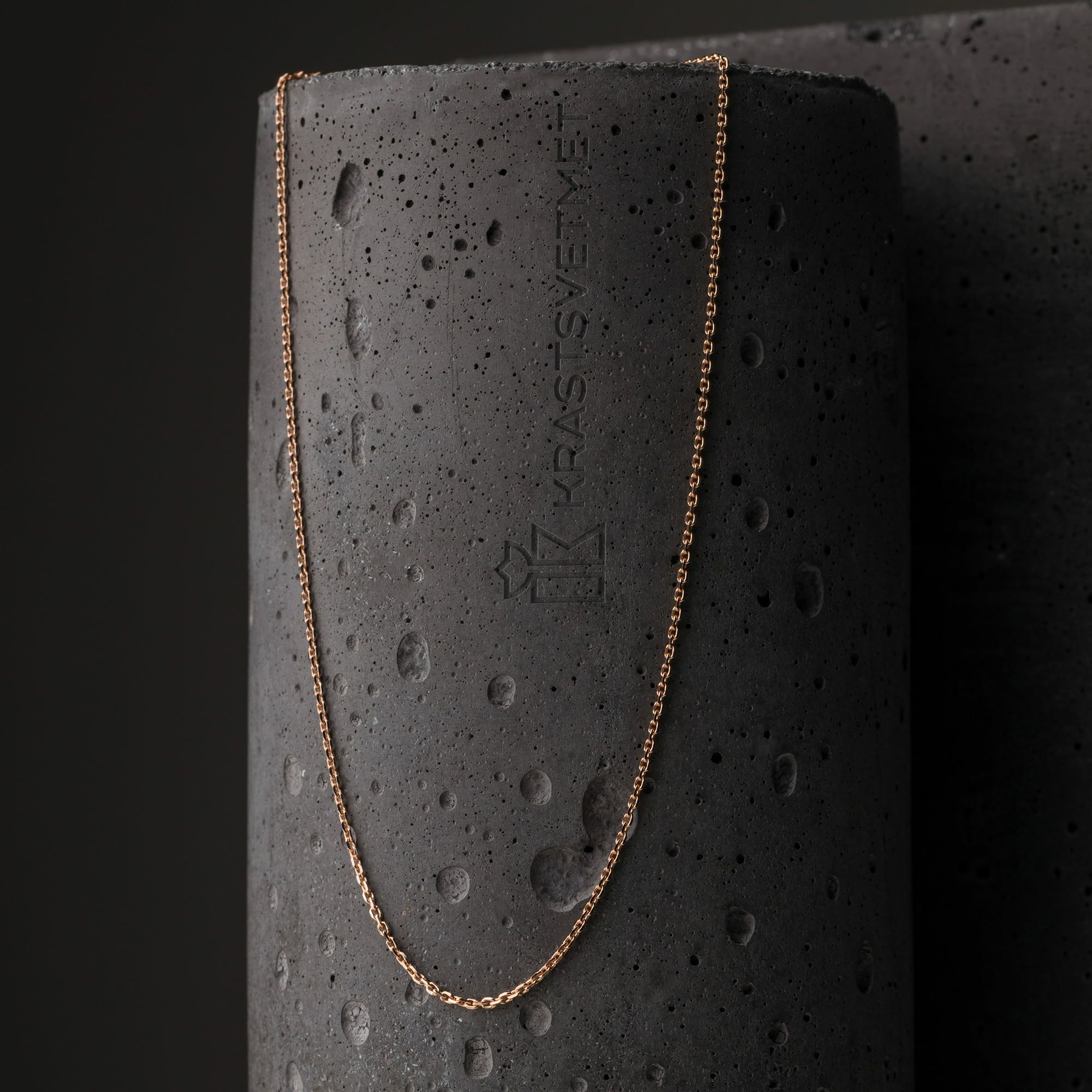 Цепь из золота 585 пробы KRASTSVETMET НЦ 12-053 d.0.30 