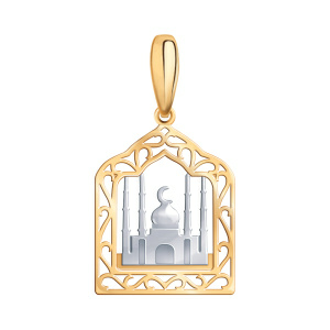 Кулон из золота 585 пробы ATOLL 3362