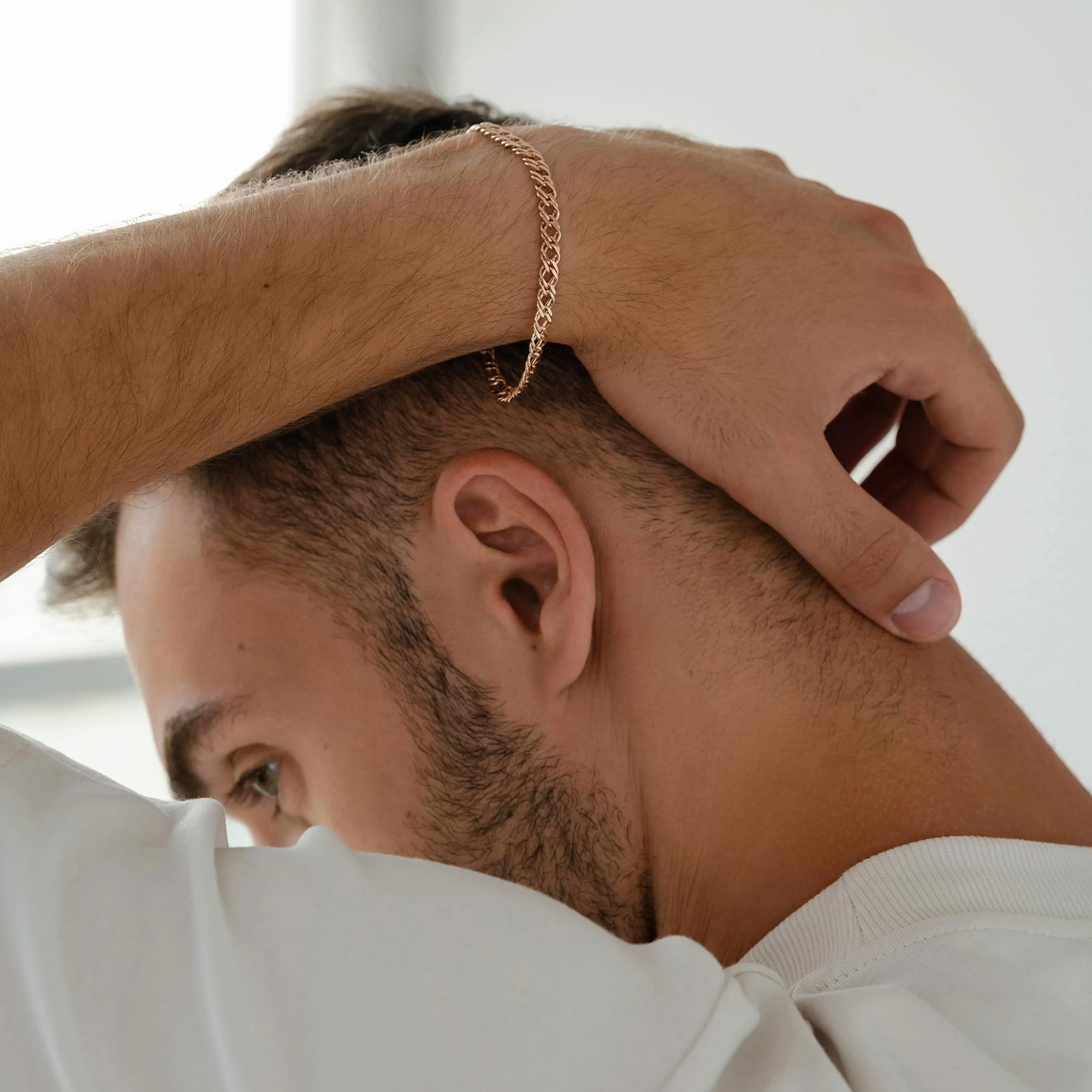 Браслет из золота 585 пробы KRASTSVETMET НБ 12-076ПГ d.1.00 Золото 585 пр.