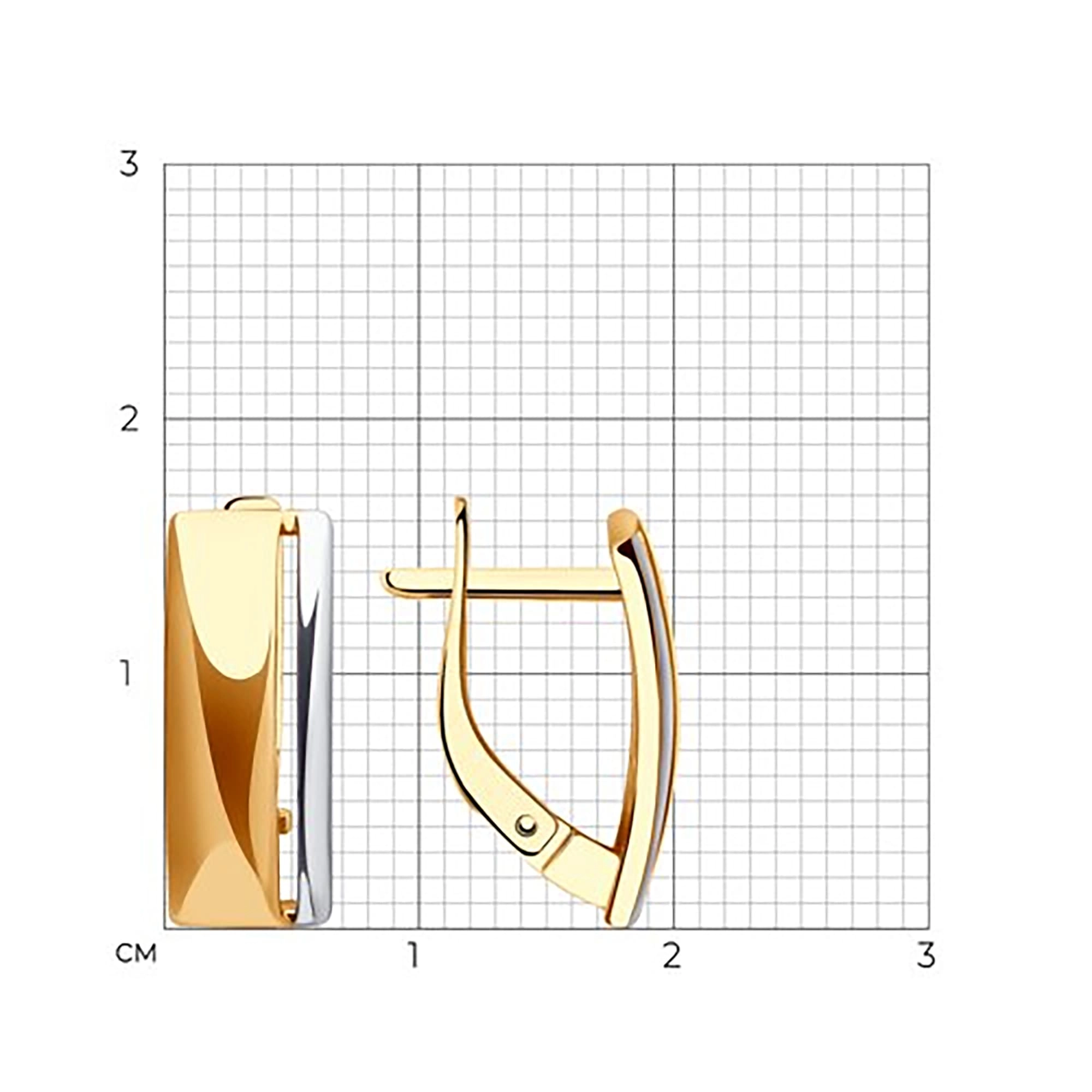 Серьги из золота 585 пробы SOKOLOV 51-120-02447-1 Золото 585 пр.