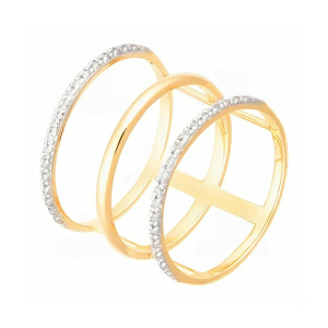 Кольцо из золота 585 пробы с фианитом АЛЕКСАНДРА ЮЗ к851