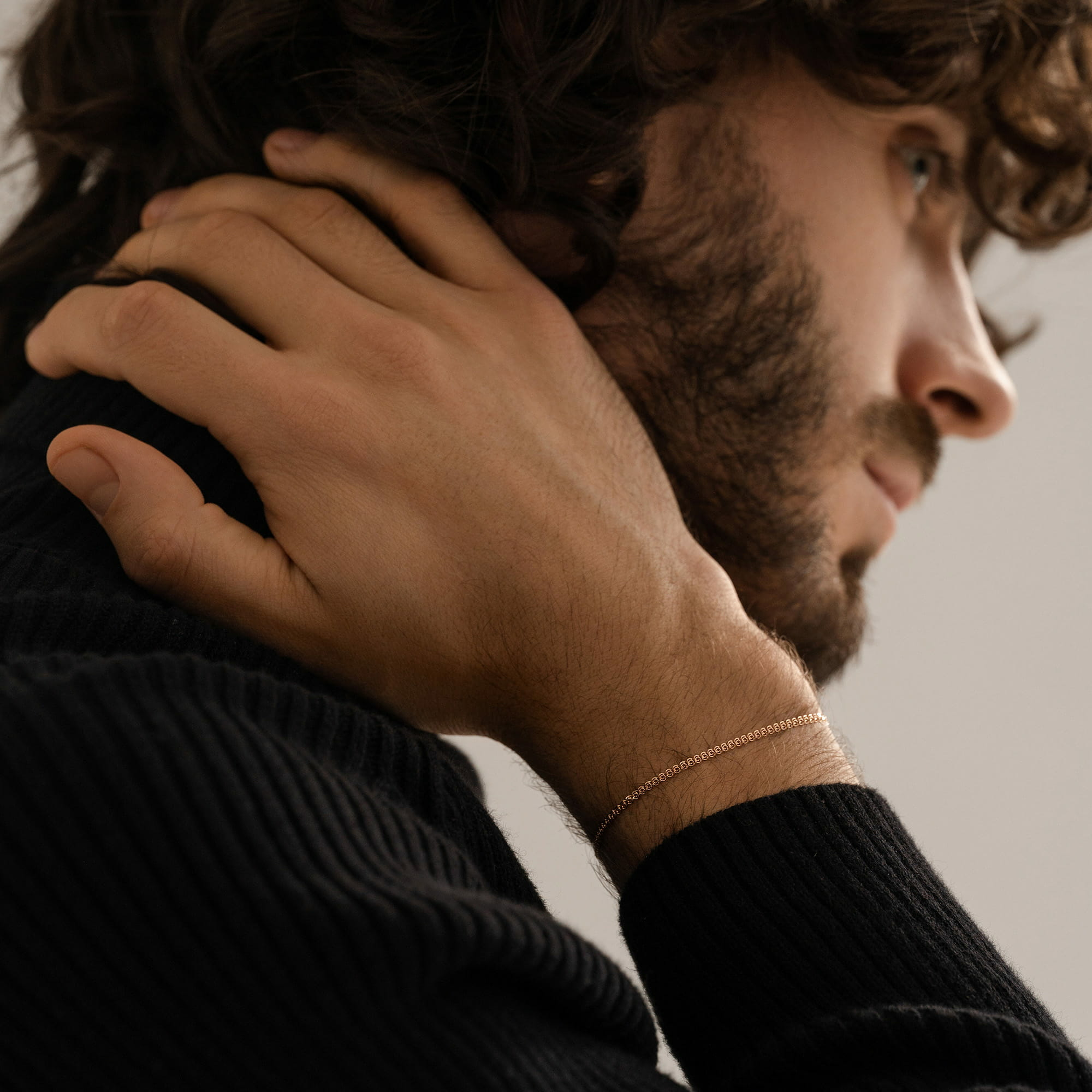 Браслет из золота 585 пробы KRASTSVETMET НБ 12-087 d.0.30 Золото 585 пр.