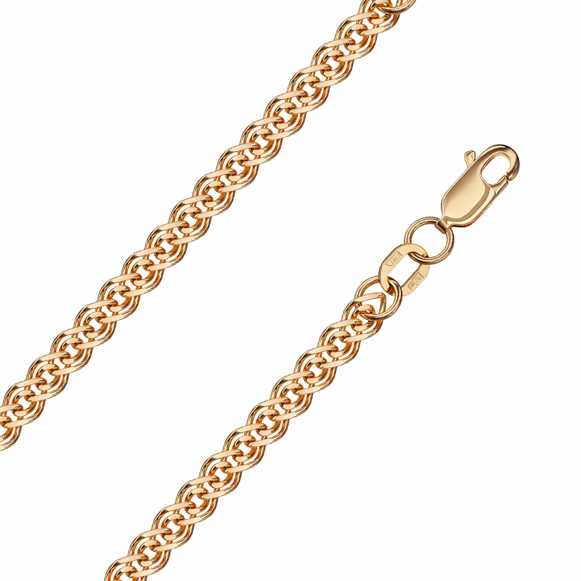 Браслет из золота 585 пробы KRASTSVETMET НБ 12-200 d.0.50 Золото 585 пр.