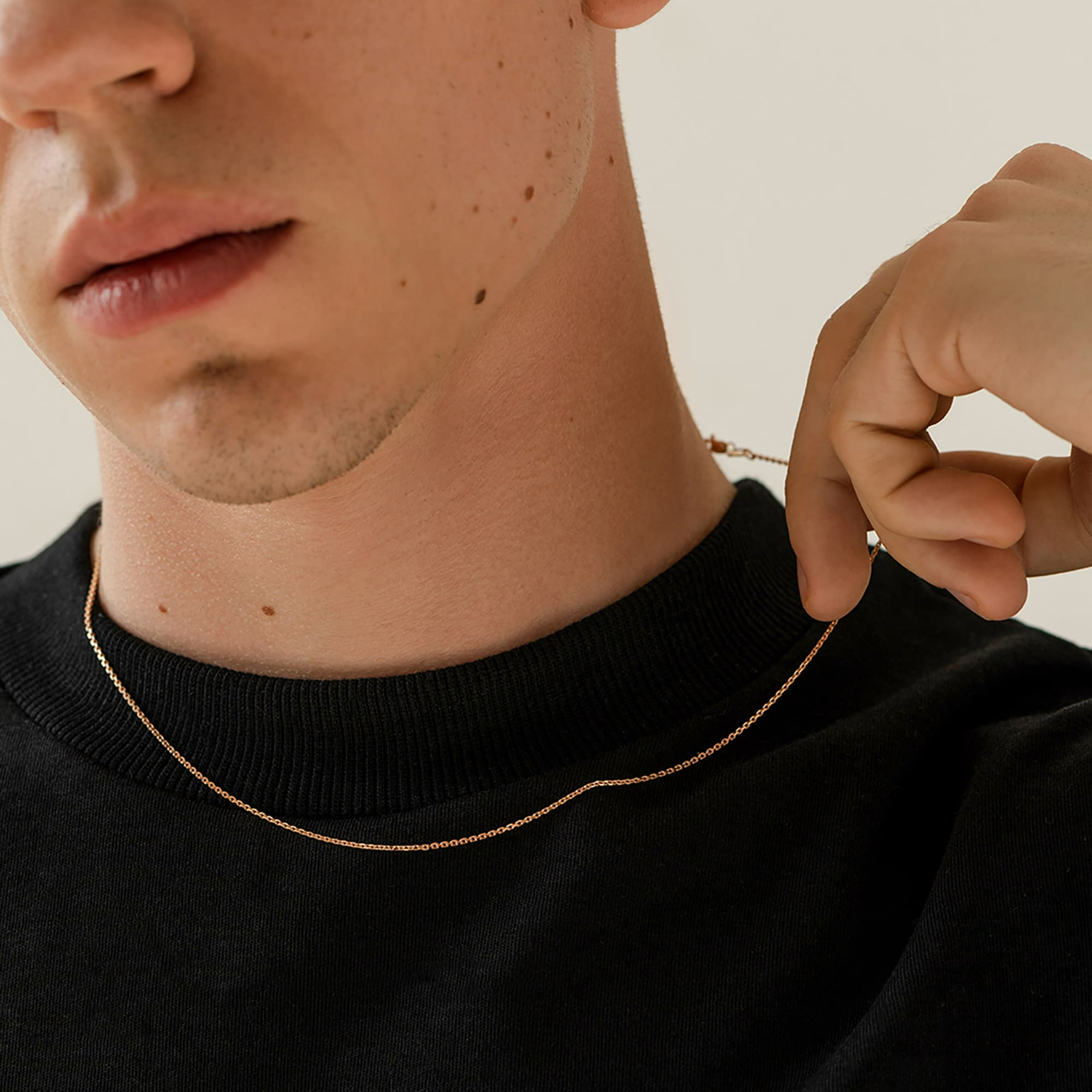 Цепь из золота 585 пробы KRASTSVETMET НЦ 12-053 d.0.35 Золото 585 пр.