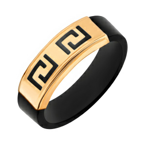 Кольцо из золота 585 пробы с каучуком ATOLL 10236к