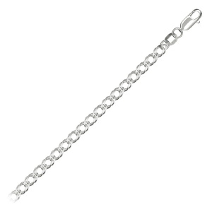 Цепь из серебра 925 пробы KRASTSVETMET НЦ 22-076Ю-3 d.0.60
