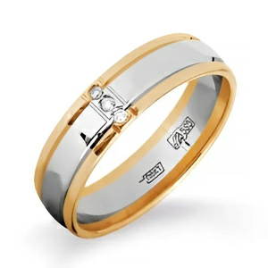 Кольцо из золота 585 пробы с фианитом KARATOV Т132013838