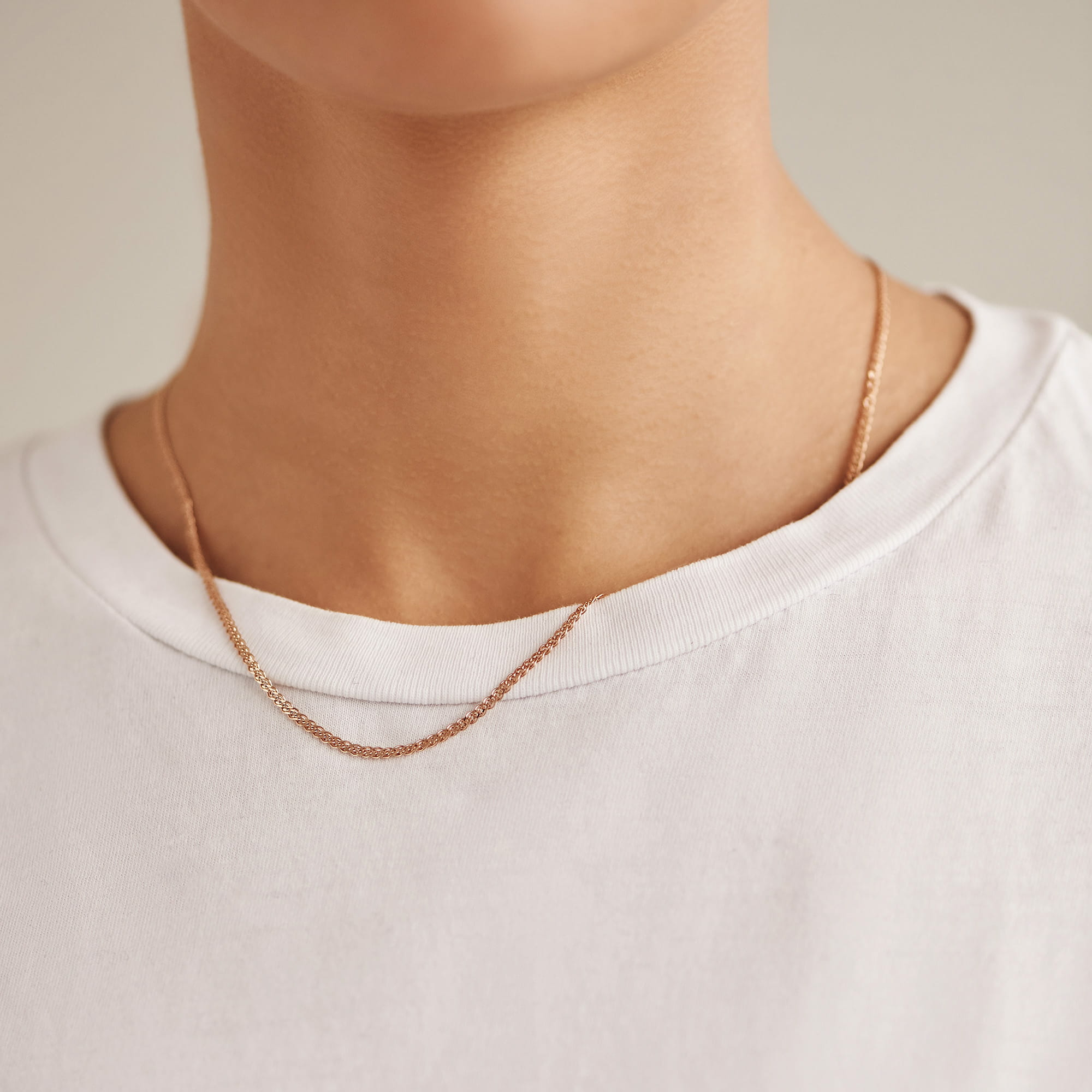 Цепь из золота 585 пробы KRASTSVETMET НЦ 12-200 d.0.35 