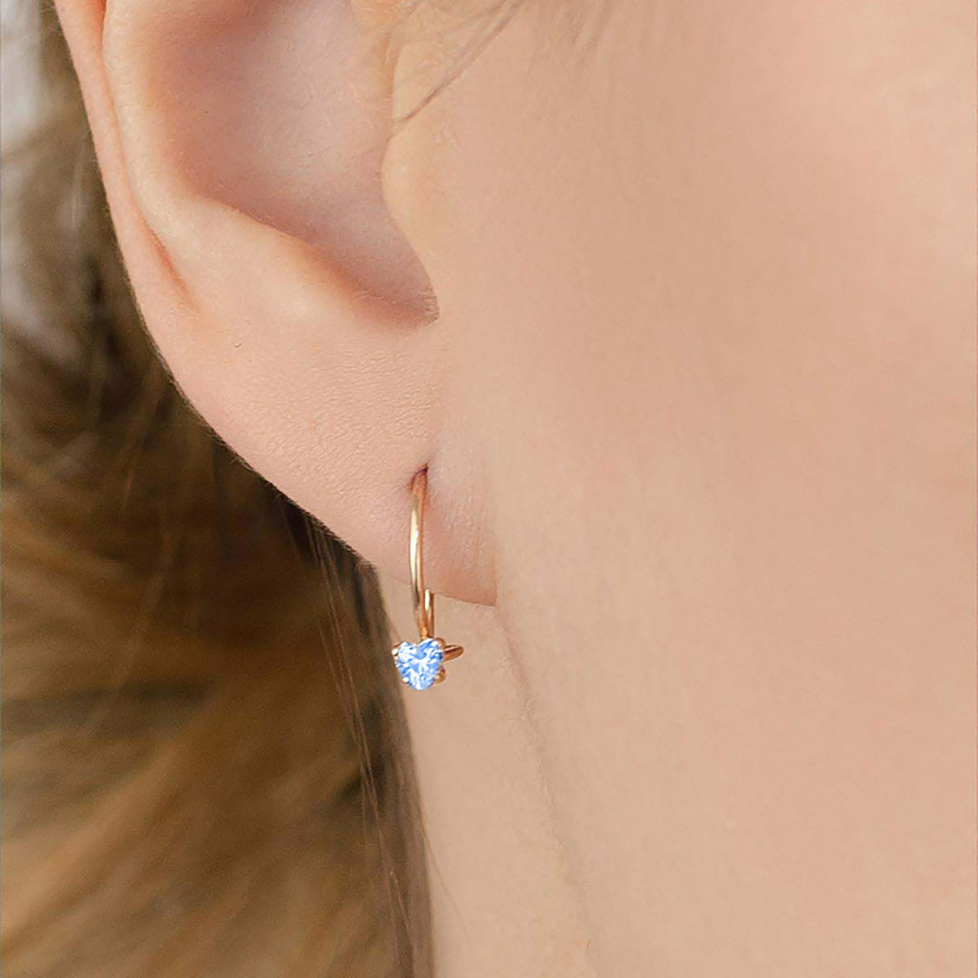 Серьги из золота 585 пробы с фианитом ATOLL 2827с4 Золото 585 пр.