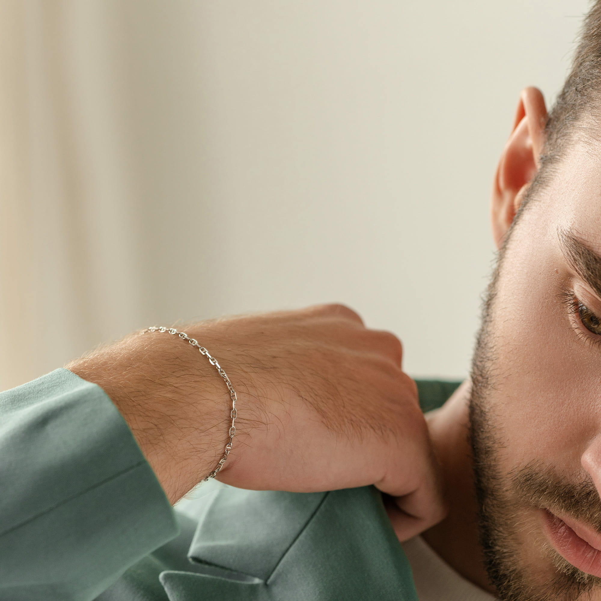 Браслет из золота 585 пробы KRASTSVETMET НБ 12-044ПГ d.0.60 Золото 585 пр.