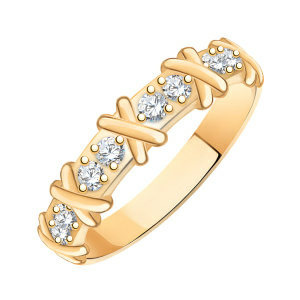 Кольцо из золота 585 пробы с фианитом ATOLL 10869