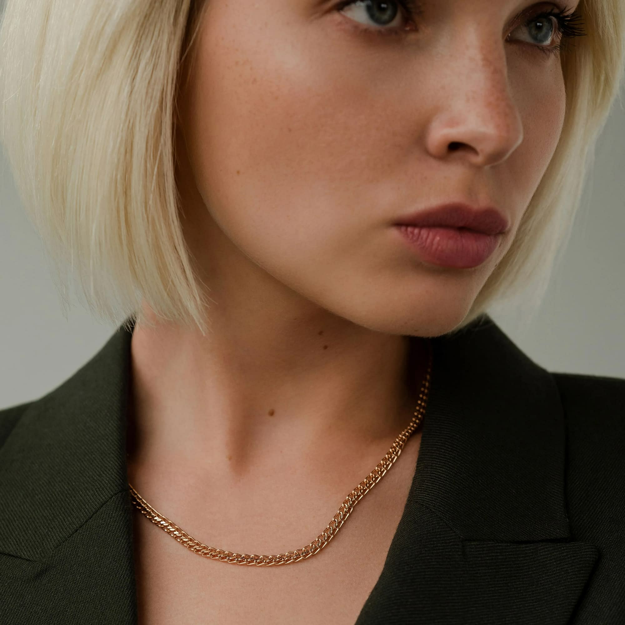 Цепь из золота 585 пробы KRASTSVETMET НЦ 12-320ПГ d.0.70 