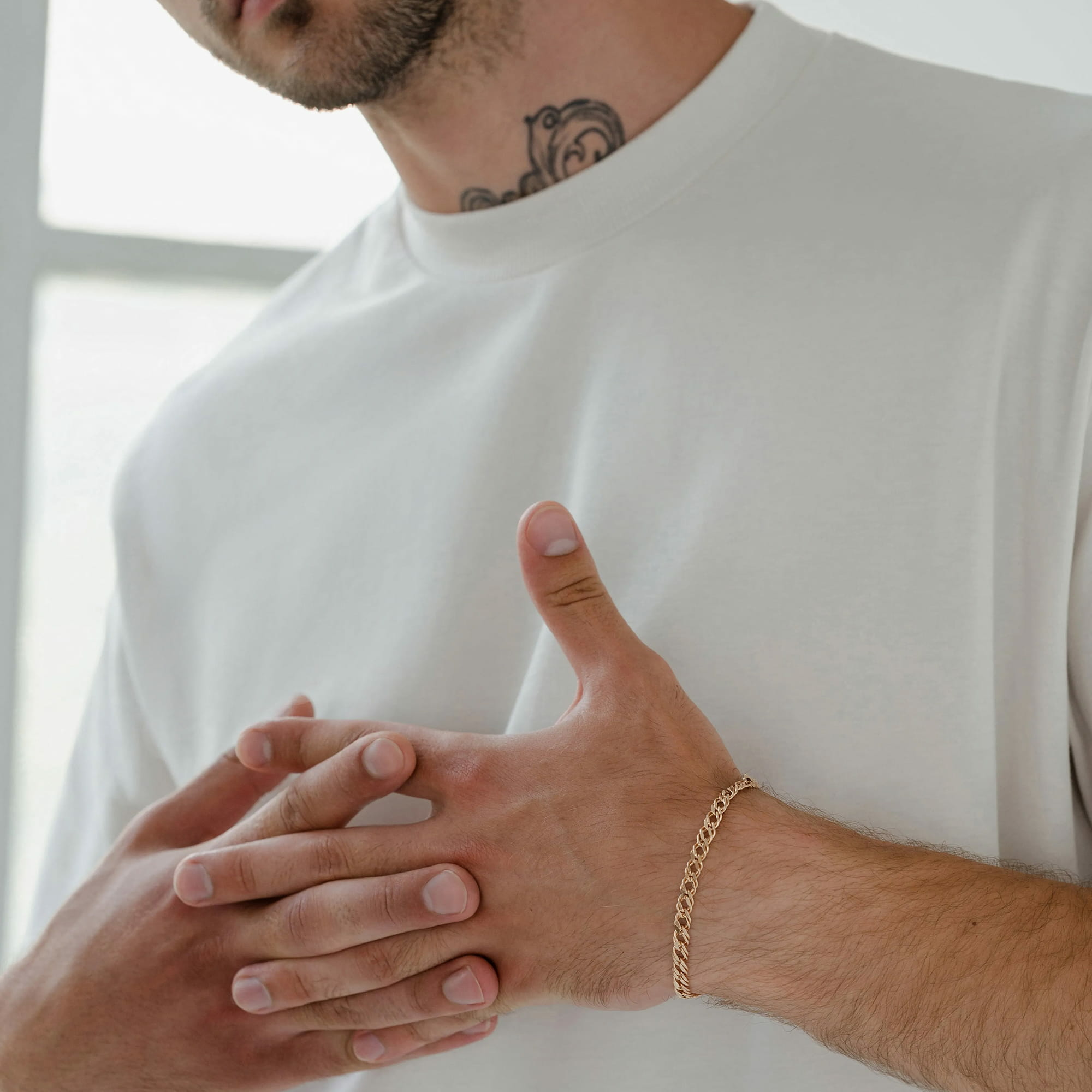 Браслет из золота 585 пробы KRASTSVETMET НБ 12-076ПГ d.1.00 Золото 585 пр.