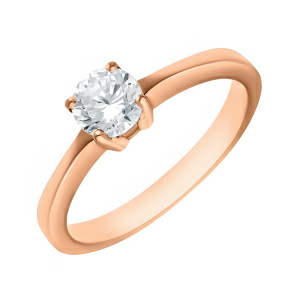 Кольцо из золота 585 пробы с фианитом ATOLL 1907