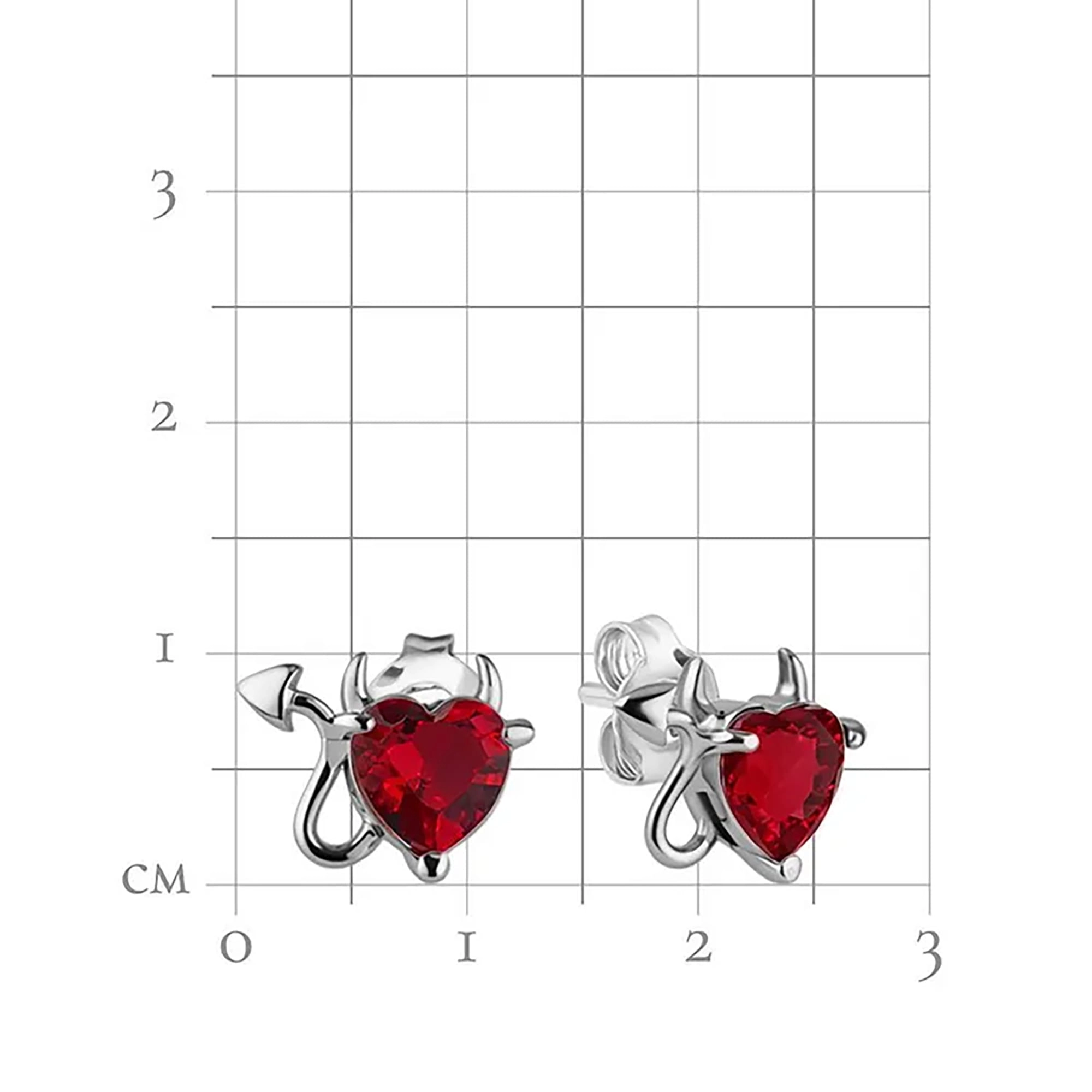 Серьги из серебра 925 пробы с фианитом TALANT 12-72-0002-15643 Серебро 925 пр.
