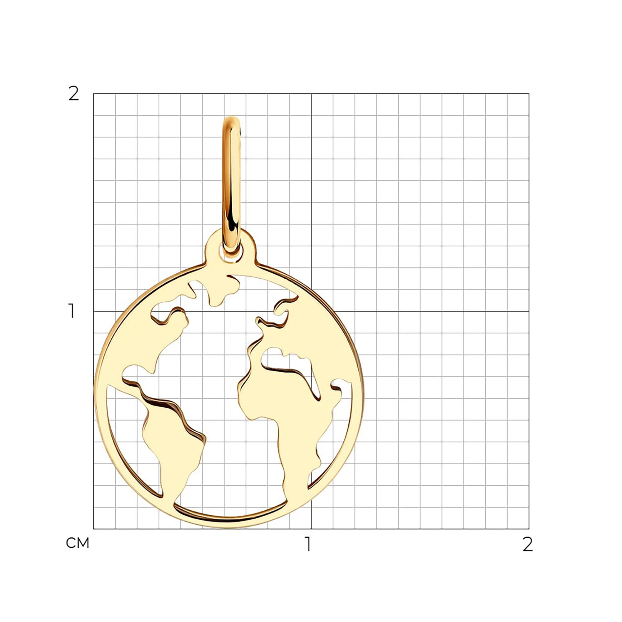 Кулон из золота 585 пробы SOKOLOV 51-130-01207-1 